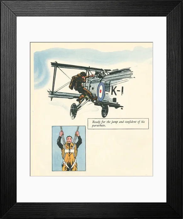 Framed Print : R. A. F. Parachutist, WW2 Framed Print : R. A. F. Parachutist, WW2
