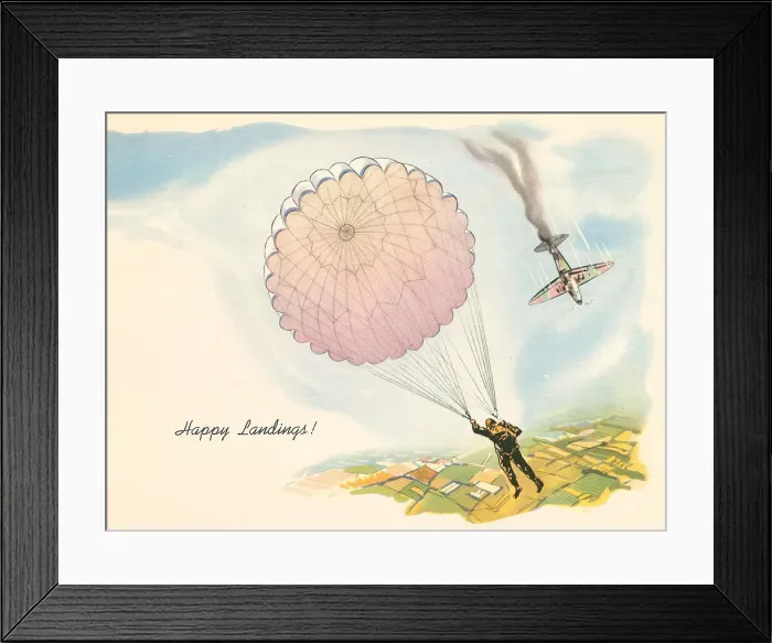 Framed Print : Happy Landings! WW2 Framed Print : Happy Landings! WW2