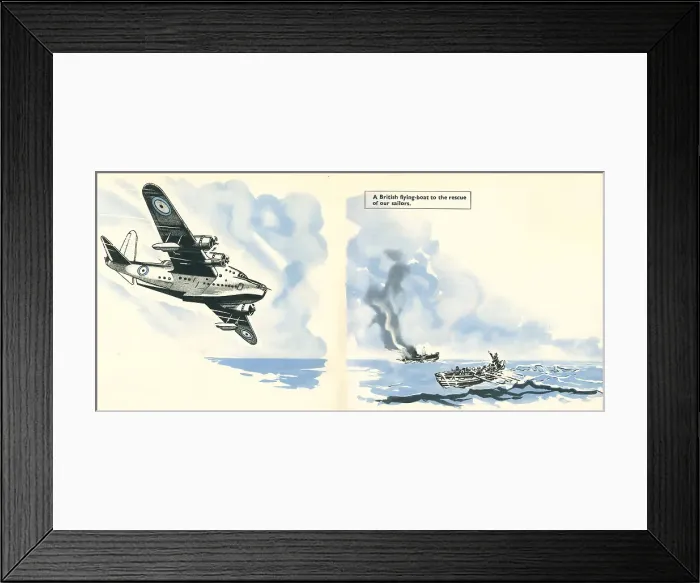 Framed Print : WW2 British Flying Boat Framed Print : WW2 British Flying Boat
