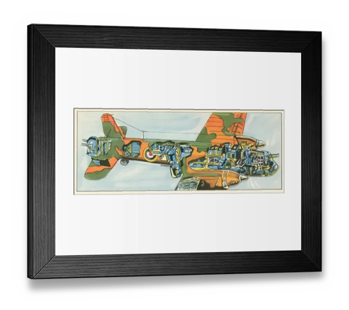 Framed Print : WW2 British Bomber In Section Framed Print : WW2 British Bomber In Section