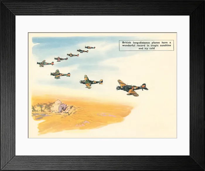Framed Print : WW2 Fighter Planes V Formation Framed Print : WW2 Fighter Planes V Formation