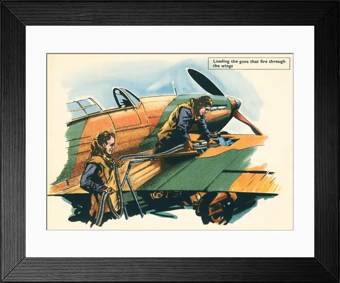 Framed Print : WW2 Fighter Plane, Ammunition Loading Framed Print : WW2 Fighter Plane, Ammunition Loading