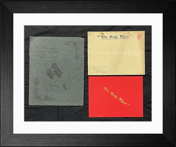 Framed Print : Promotional material, Cody War Kite and Cody Flyer Framed Print : Promotional material, Cody War Kite and Cody Flyer