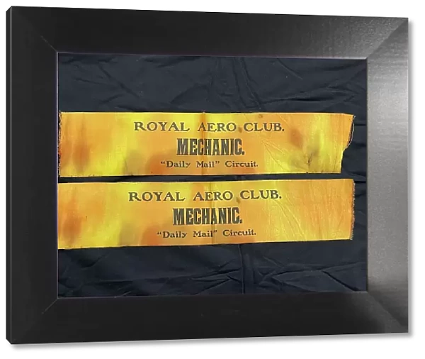 Royal Aero Club Mechanic armbands, Daily Mail Circuit