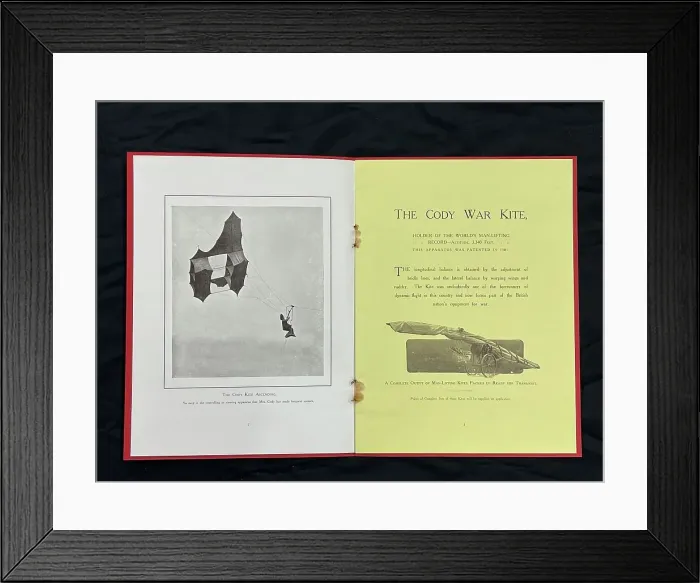 Framed Print : Promotional material, The Cody War Kite Framed Print : Promotional material, The Cody War Kite