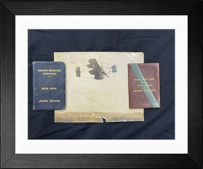 Framed Print : Samuel Cody assorted memorabilia Framed Print : Samuel Cody assorted memorabilia