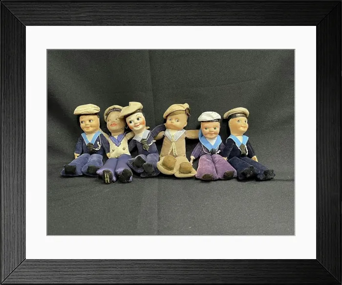 Framed Print : Ocean liner souvenir dolls by Norah Wellins Framed Print : Ocean liner souvenir dolls by Norah Wellins