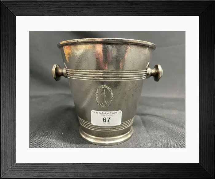 Framed Print : Mappin and Webb Orient Line ice bucket Framed Print : Mappin and Webb Orient Line ice bucket