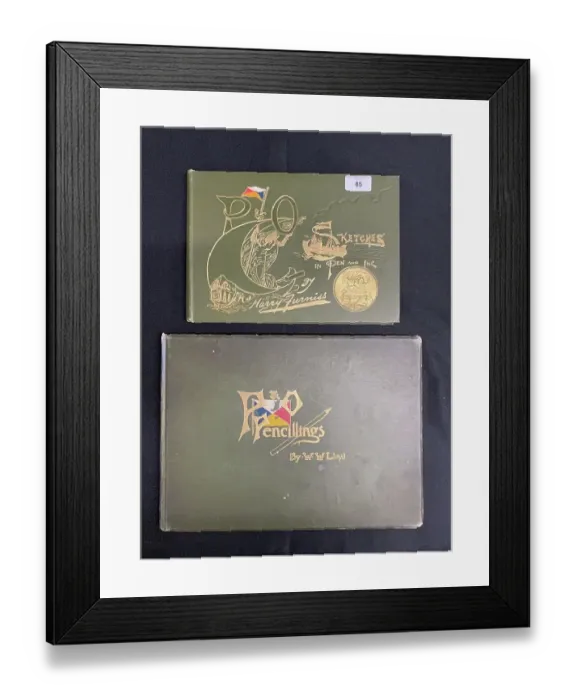 Framed Print : Two P&O books by W W Llloyd and Harry Furniss