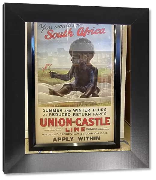 Poster, Union Castle Line, tours to South Africa