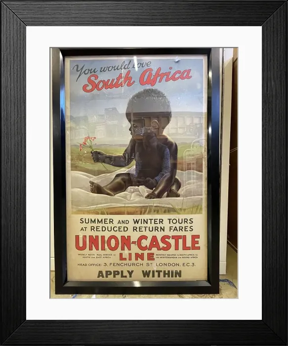 Framed Print : Poster, Union Castle Line, tours to South Africa Framed Print : Poster, Union Castle Line, tours to South Africa