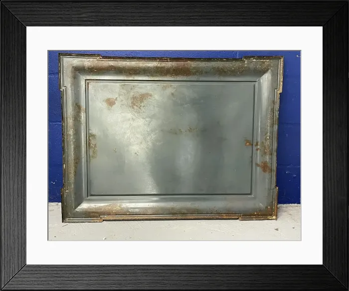 Framed Print : Cunard Line, RMS Aquitania, tin printed sign (back) Framed Print : Cunard Line, RMS Aquitania, tin printed sign (back)