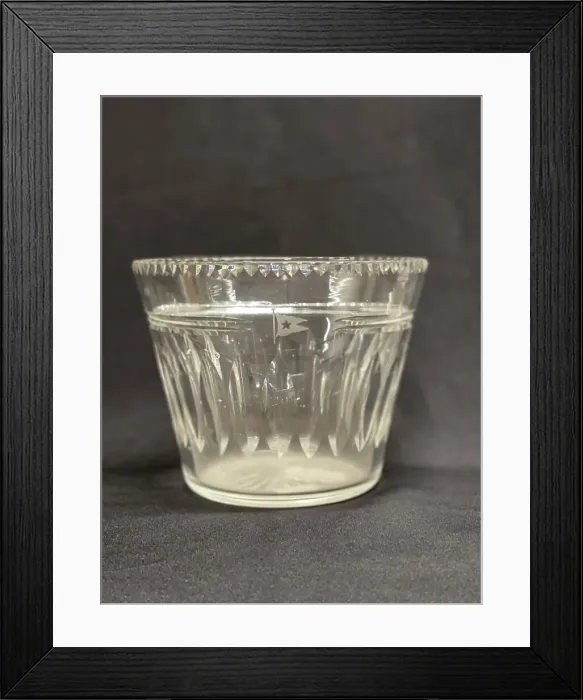 Framed Print : White Star Line, crystal ice bucket with logo Framed Print : White Star Line, crystal ice bucket with logo