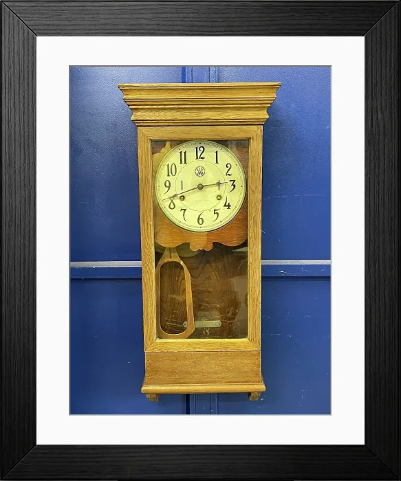 Framed Print : Harland and Wolff, Belfast, gatehouse wall clock Framed Print : Harland and Wolff, Belfast, gatehouse wall clock