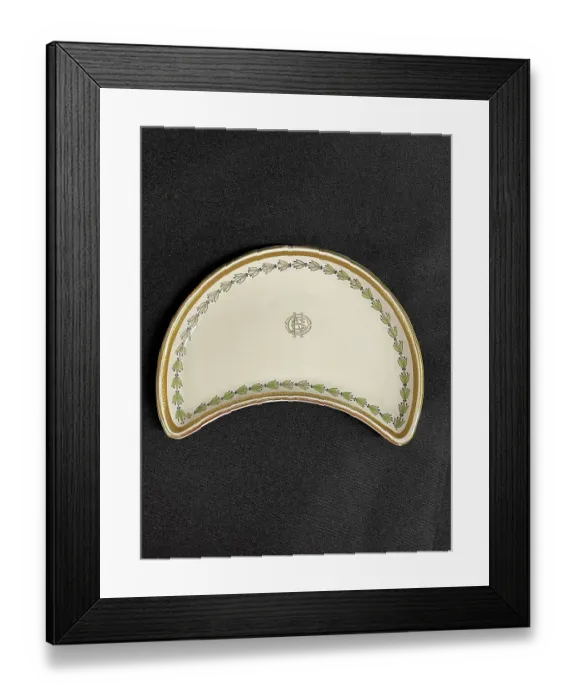 Framed Print : White Star Line, Stonier OSNC crescent dish Framed Print : White Star Line, Stonier OSNC crescent dish