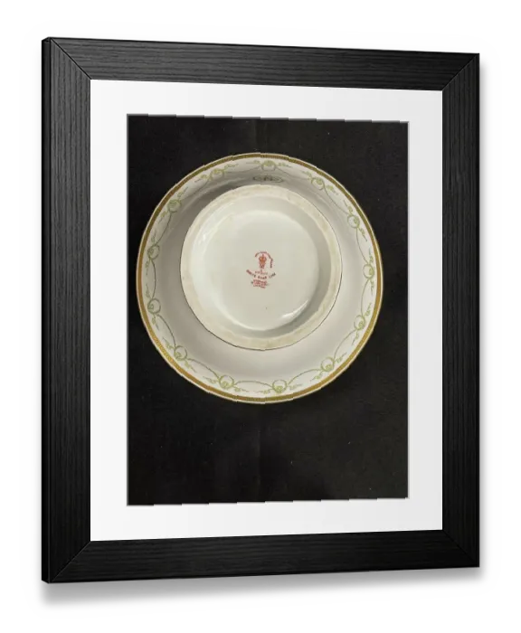 Framed Print : White Star Line, OSNC Royal Crown Derby fruit bowl (base) Framed Print : White Star Line, OSNC Royal Crown Derby fruit bowl (base)