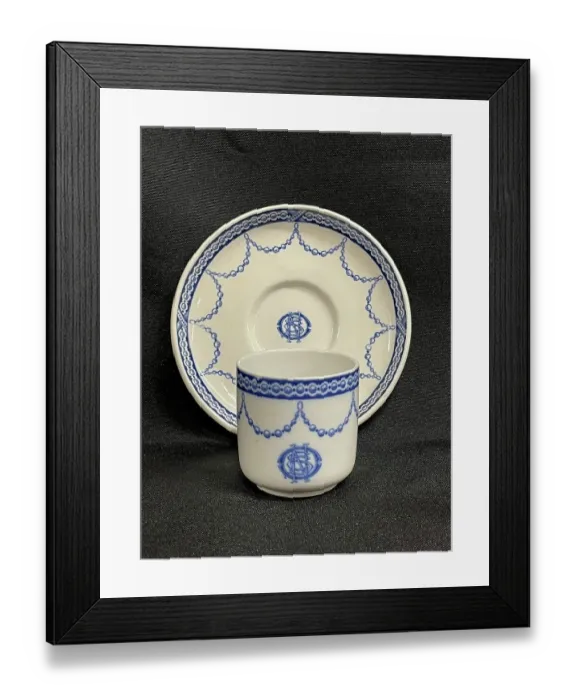 Framed Print : White Star Line, Stonier OSNC demitasse cup and saucer Framed Print : White Star Line, Stonier OSNC demitasse cup and saucer