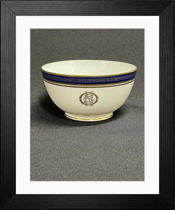 Framed Print : White Star Line, Copeland Spode OSNC sugar bowl Framed Print : White Star Line, Copeland Spode OSNC sugar bowl