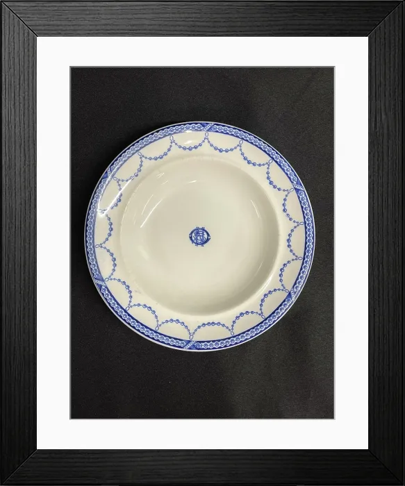 Framed Print : White Star Line, Copeland Spode OSNC soup bowl Framed Print : White Star Line, Copeland Spode OSNC soup bowl