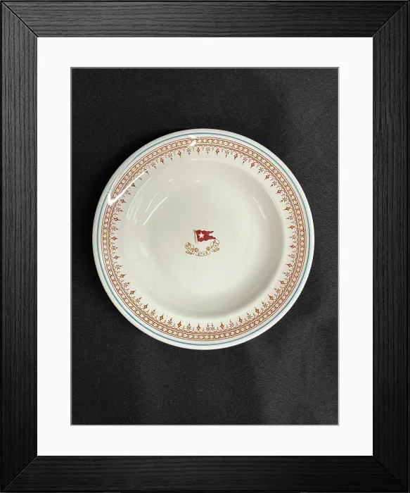 Framed Print : White Star Line, First Class Stonier Losol ware soup bowl Framed Print : White Star Line, First Class Stonier Losol ware soup bowl
