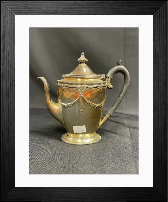 Framed Print : White Star Line, First Class Goldsmiths coffee pot Framed Print : White Star Line, First Class Goldsmiths coffee pot