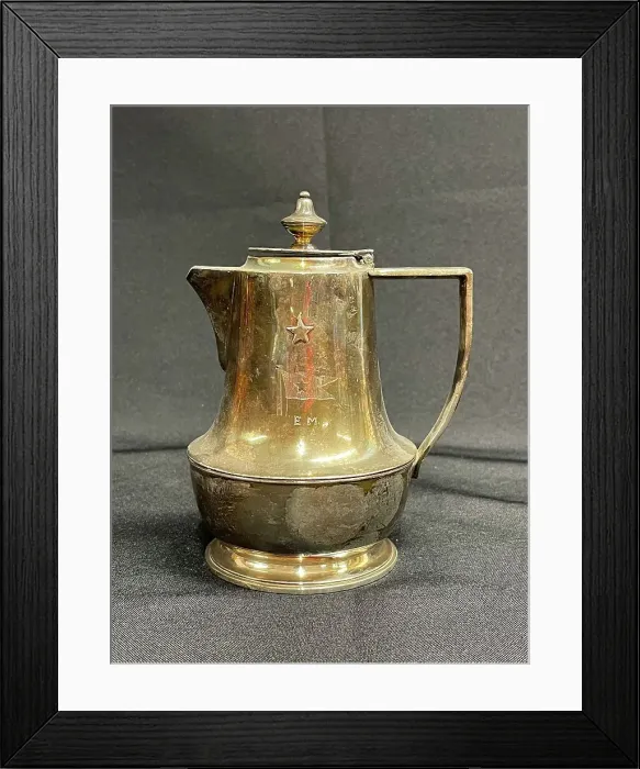 Framed Print : White Star Line, First Class Elkington plate chocolate pot Framed Print : White Star Line, First Class Elkington plate chocolate pot