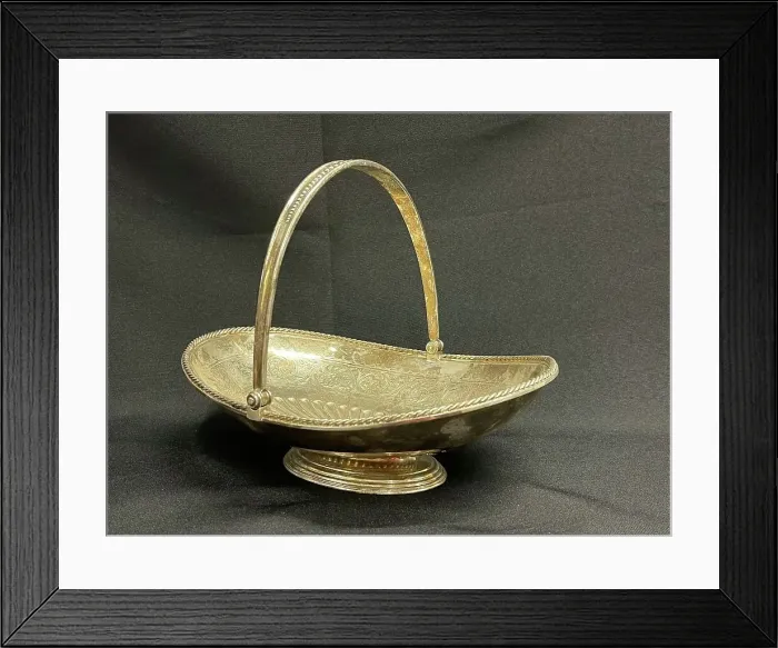 Framed Print : White Star Line, First Class Elkington plate bread basket Framed Print : White Star Line, First Class Elkington plate bread basket