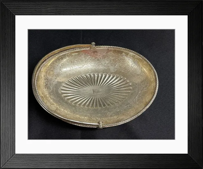 Framed Print : White Star Line, First Class Elkington plate bread basket