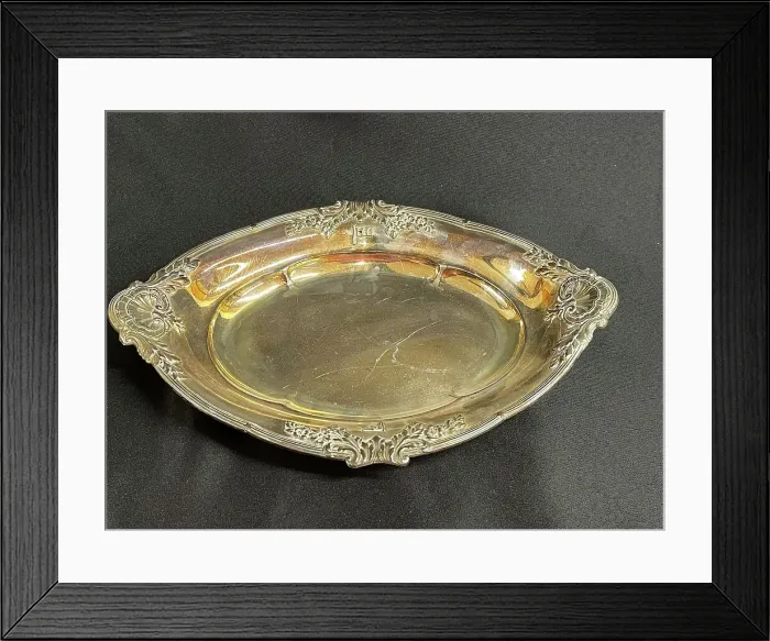 Framed Print : White Star Line, First Class Elkington plate oval serving di Framed Print : White Star Line, First Class Elkington plate oval serving di