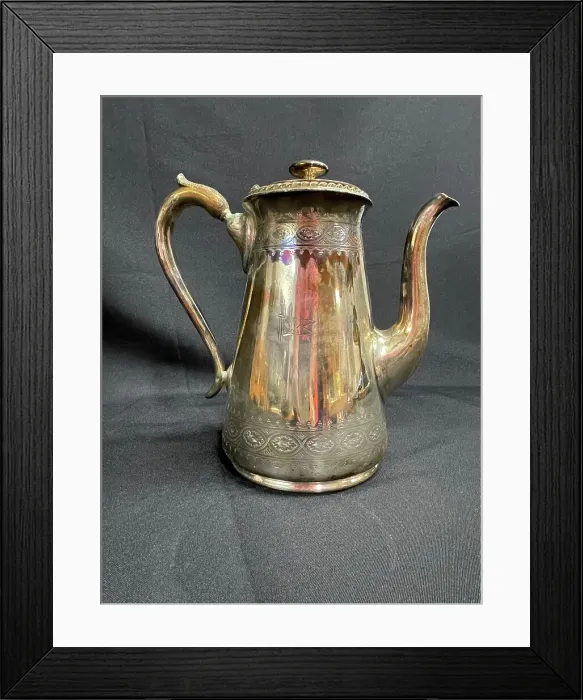 Framed Print : White Star Line, First Class Elkington plate coffee pot Framed Print : White Star Line, First Class Elkington plate coffee pot