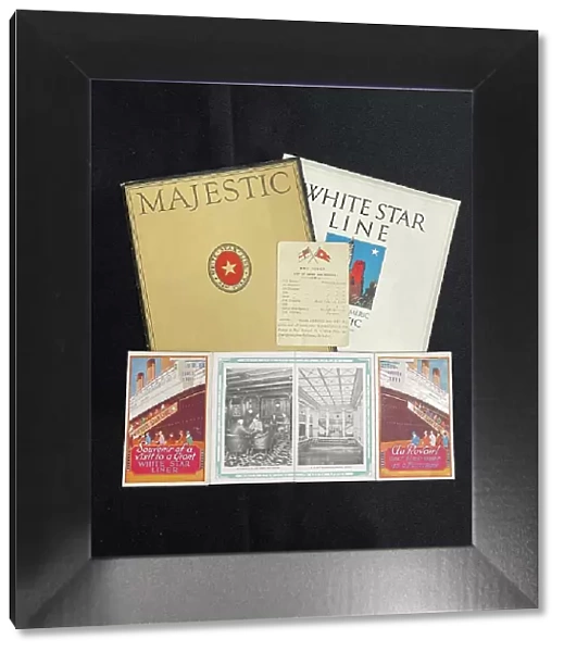 White Star Line, assorted souvenir brochures and card