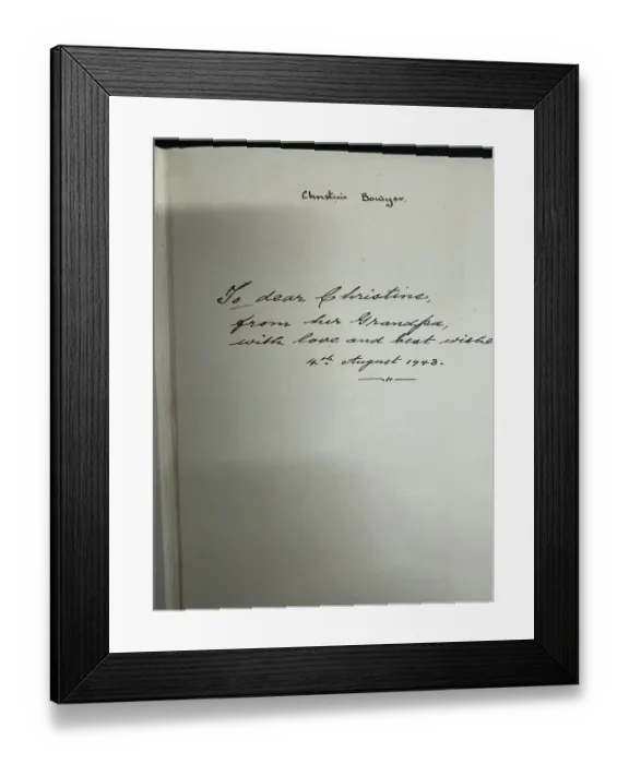 Framed Print : White Star Line, RMS Olympic, George W Bowyer log Framed Print : White Star Line, RMS Olympic, George W Bowyer log