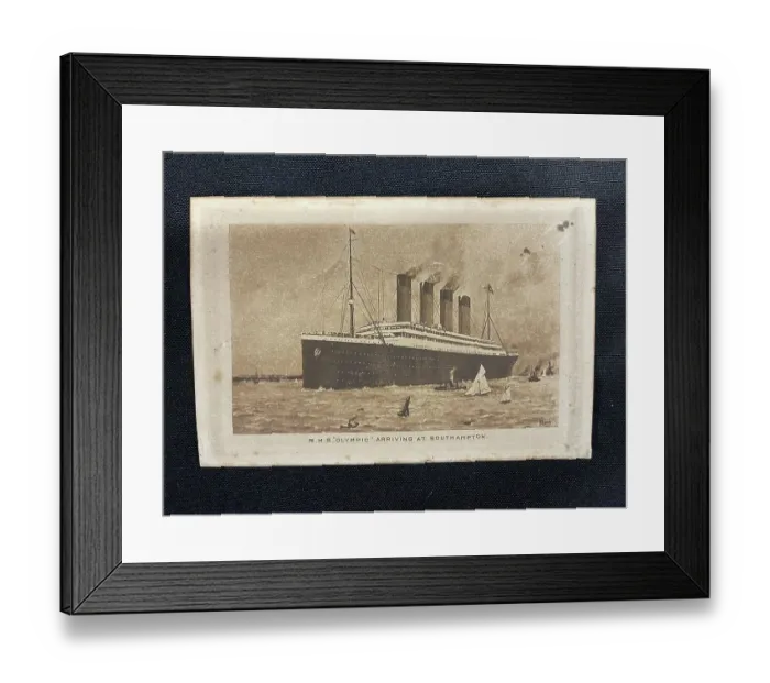 Framed Print : White Star Line, RMS Olympic, abstract of log Framed Print : White Star Line, RMS Olympic, abstract of log