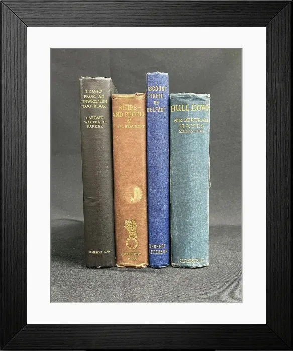 Framed Print : Ocean liners, set of four hardbound books Framed Print : Ocean liners, set of four hardbound books