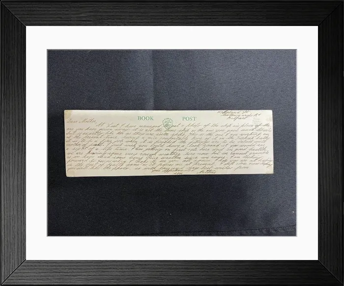 Framed Print : White Star Line, RMS Titanic, Harland and Wolff employee Framed Print : White Star Line, RMS Titanic, Harland and Wolff employee
