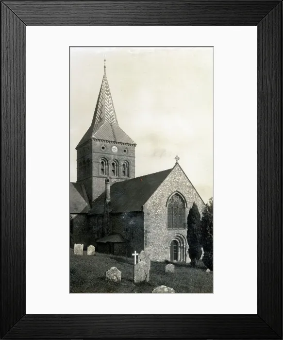 Framed Print : All Saints Church, East Meon, Hampshire Framed Print : All Saints Church, East Meon, Hampshire