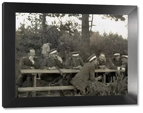 Officers of The Welsh Guards at Pirbright Camp