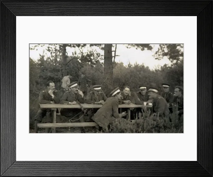 Framed Print : Officers of The Welsh Guards at Pirbright Camp Framed Print : Officers of The Welsh Guards at Pirbright Camp