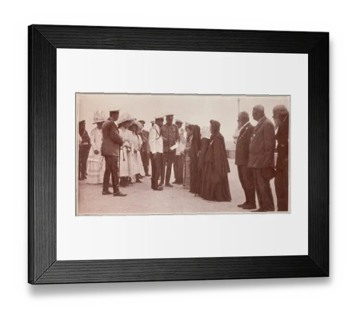 Framed Print : Russia - Tsar Nicholas II meets Crimean War veterans Framed Print : Russia - Tsar Nicholas II meets Crimean War veterans
