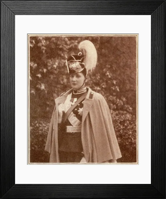 Framed Print : Tsarina Alexandra Feodorovna in a Lancer's Uniform Framed Print : Tsarina Alexandra Feodorovna in a Lancer's Uniform
