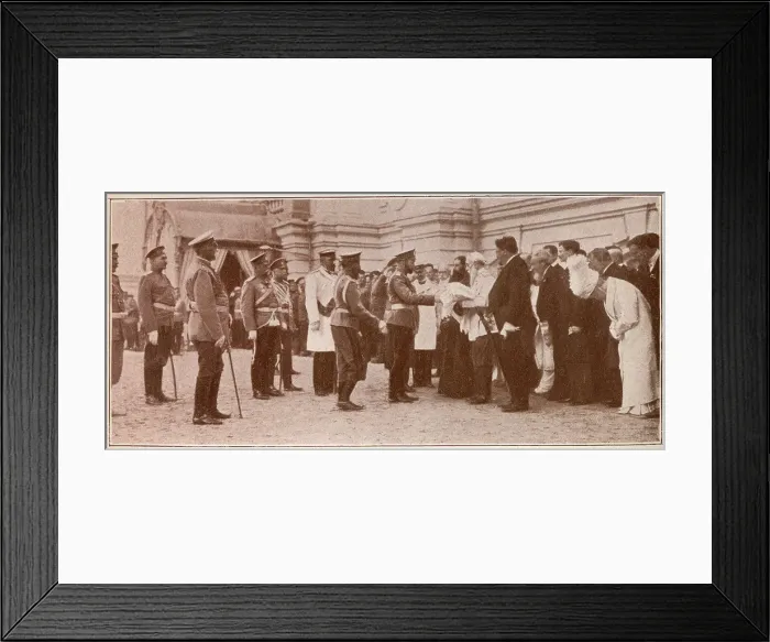 Framed Print : Russia - Tsar Nicholas II receiving bread and salt at Kyiv Framed Print : Russia - Tsar Nicholas II receiving bread and salt at Kyiv