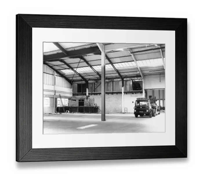 Framed Print : Delivery of Machinery to a new factory