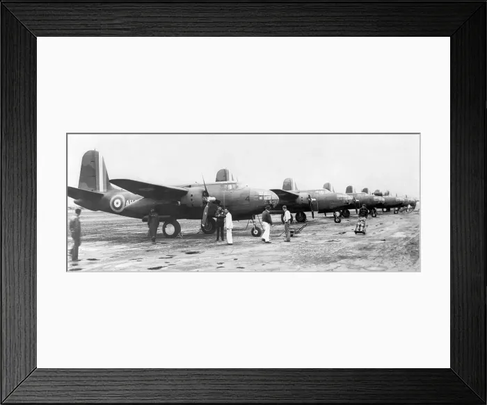 Framed Print : 8x Douglas DB-7A Havoc II aircraft awaiting delivery Framed Print : 8x Douglas DB-7A Havoc II aircraft awaiting delivery