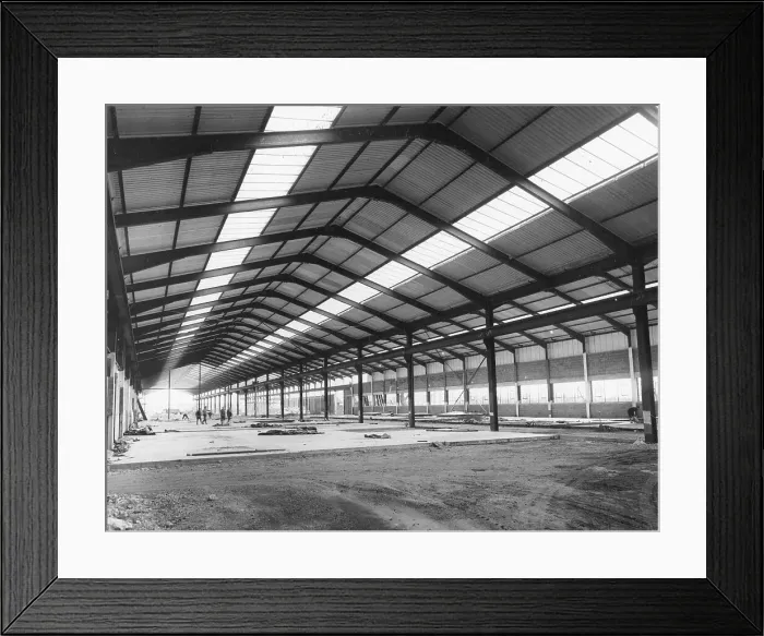 Framed Print : Inside a new warehouse - factory Framed Print : Inside a new warehouse - factory