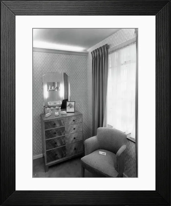 Framed Print : A Harrods display for bedroom furniture Framed Print : A Harrods display for bedroom furniture