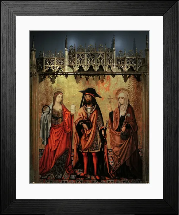 Framed Print : Saint Lazarus with his Sisters Martha and Mary Framed Print : Saint Lazarus with his Sisters Martha and Mary