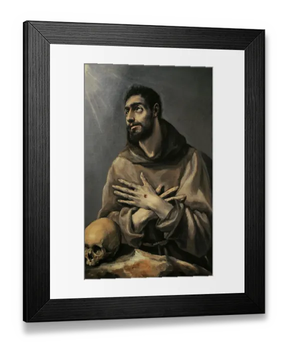 Framed Print : Saint Francis of Assisi (1181-1226), 1577-1580, by El Greco Framed Print : Saint Francis of Assisi (1181-1226), 1577-1580, by El Greco
