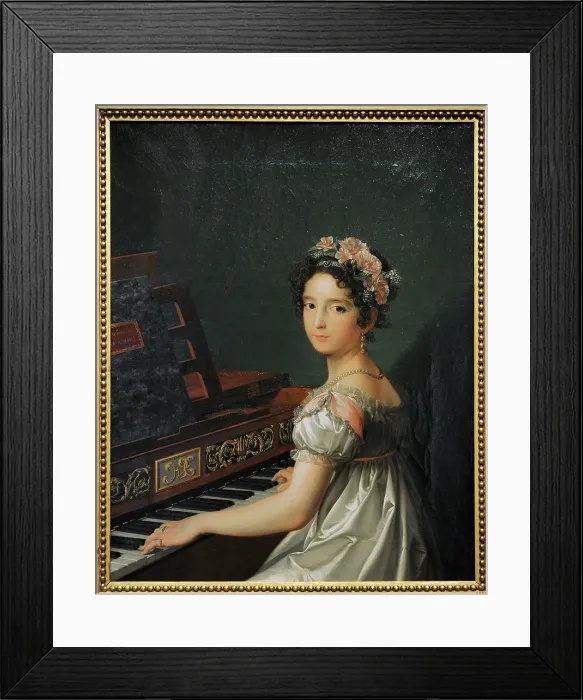 Framed Print : Manuela Gonzalez Velazquez playing the piano, 1820-1821 Framed Print : Manuela Gonzalez Velazquez playing the piano, 1820-1821