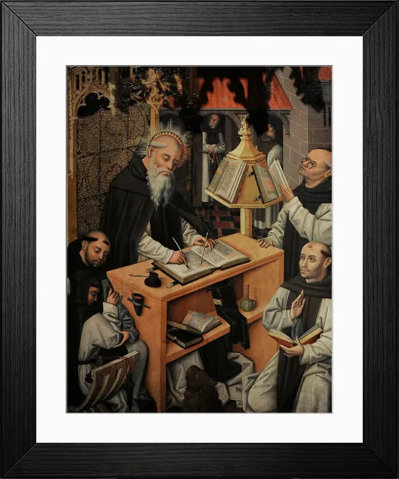 Framed Print : Saint Jerome in his Study. Detail. Castilian School Framed Print : Saint Jerome in his Study. Detail. Castilian School