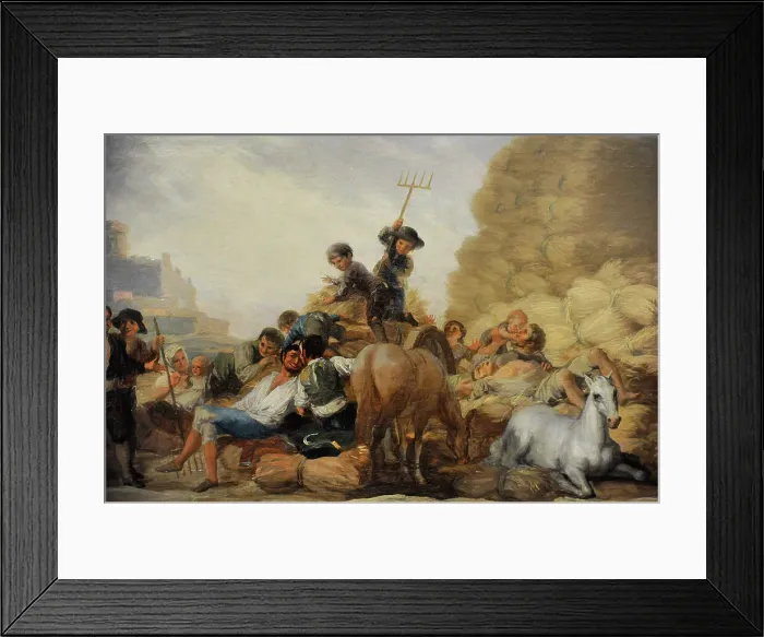 Framed Print : The Threshing Ground or Summer, 1786, by Goya Framed Print : The Threshing Ground or Summer, 1786, by Goya
